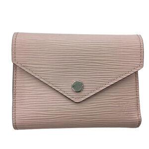 LOUIS VUITTON Portefeuille Victorine Epi Rose Pink Ballerine Folding Wallet